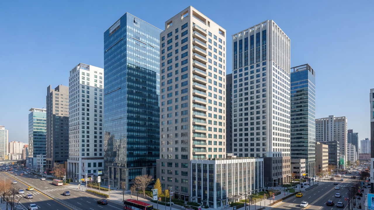 강남 호텔 호캉스 추천 목차를 위한 서울 강남 호텔 전경