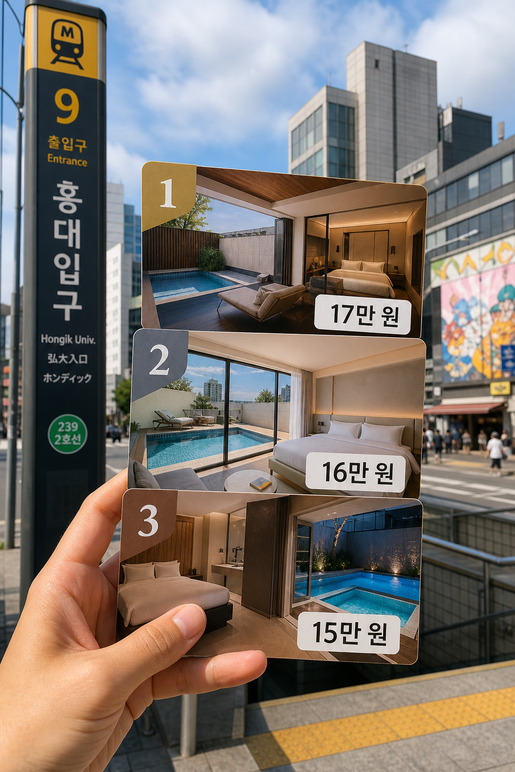 홍대 근처 15만 원대 호텔 추천